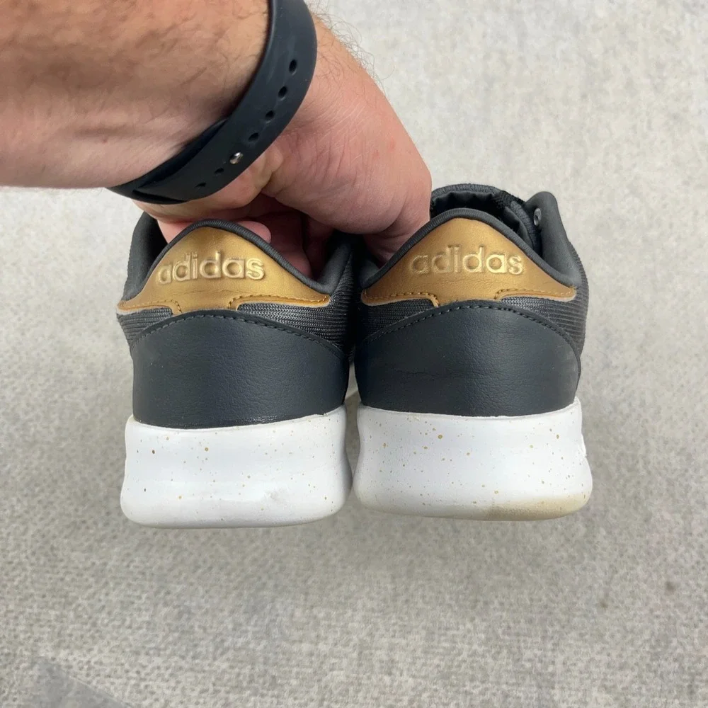 Adidas Women's QT Racer 2.0 Running Lightweight Sneaker Grey Gold Size 9.5